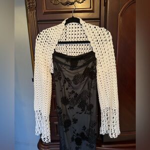 White Crocheted shrug/bolero